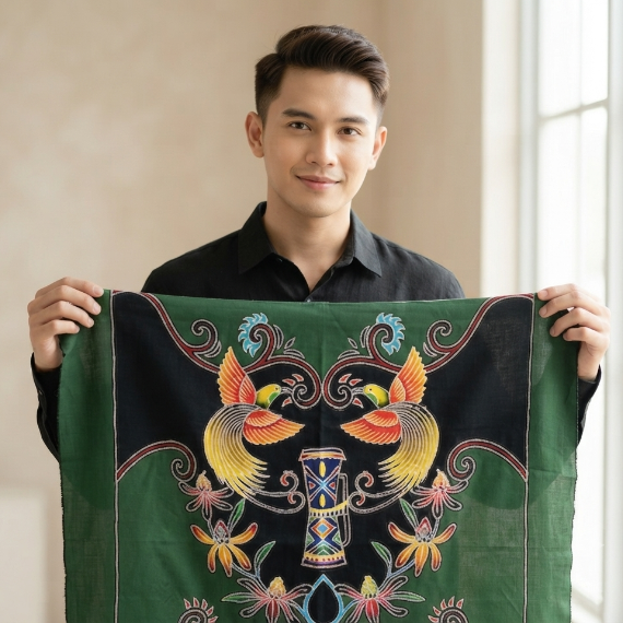 Bird of Paradise 'Cendrawasih' Hand Drawn Batik