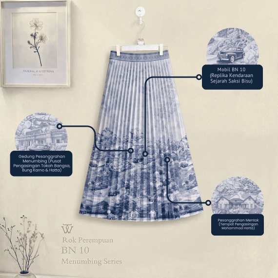 Blouse Perempuan Jejak Swatantra Series, Hijab Masterpiece Pangkalpinang, Rok BN 10 Pattern