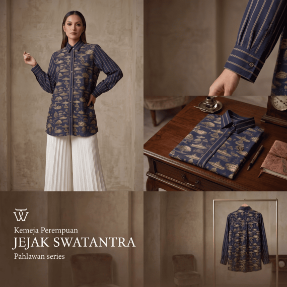 Blouse Perempuan Jejak Swatantra Series, Hijab Masterpiece Pangkalpinang, Rok BN 10 Pattern