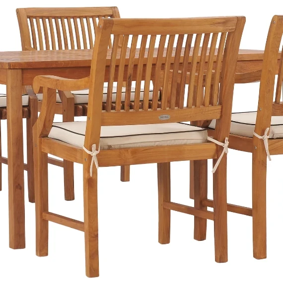 Teak Patio Castle Dining Set