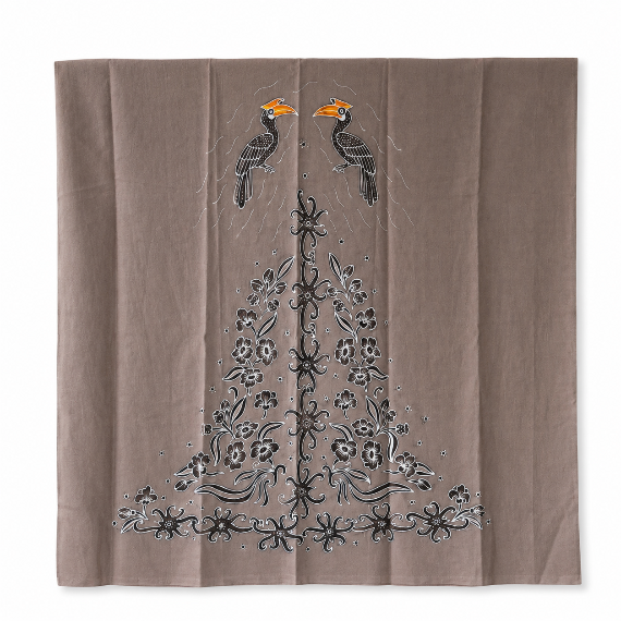 Hand-Drawn Batik with Signature Borneo Motif