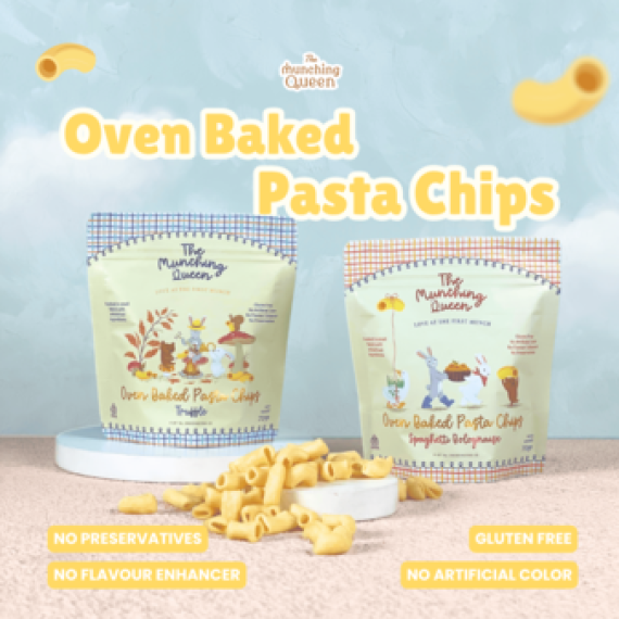 Oven baked pasta chips