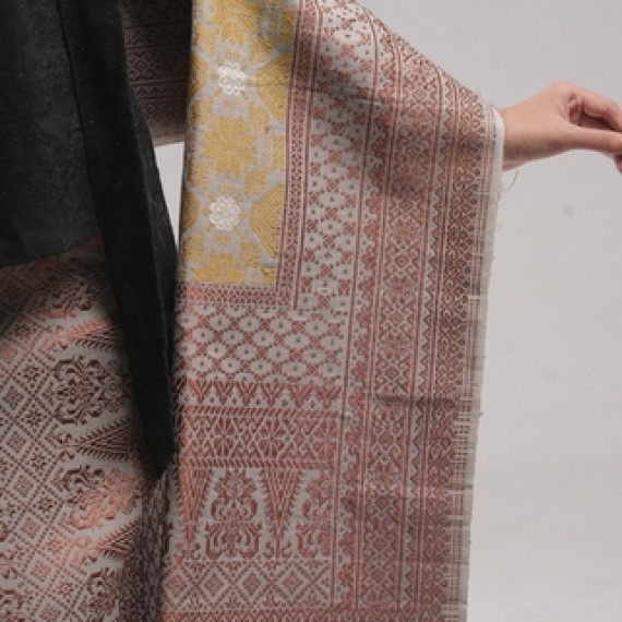 Songket Bunga Cina Pewarna Alam
